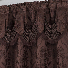 Load image into Gallery viewer, All American Collection New 4 Piece Drape Set with Attached Valance and Sheer with 2 Tie Backs Included