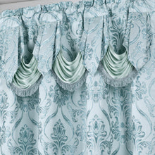 Load image into Gallery viewer, All American Collection New 4 Piece Drape Set with Attached Valance and Sheer with 2 Tie Backs Included