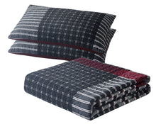 Load image into Gallery viewer, Plaid Printed Reversible Bedspread/Quilt Set